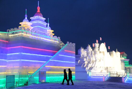 Ice town in Manchuria