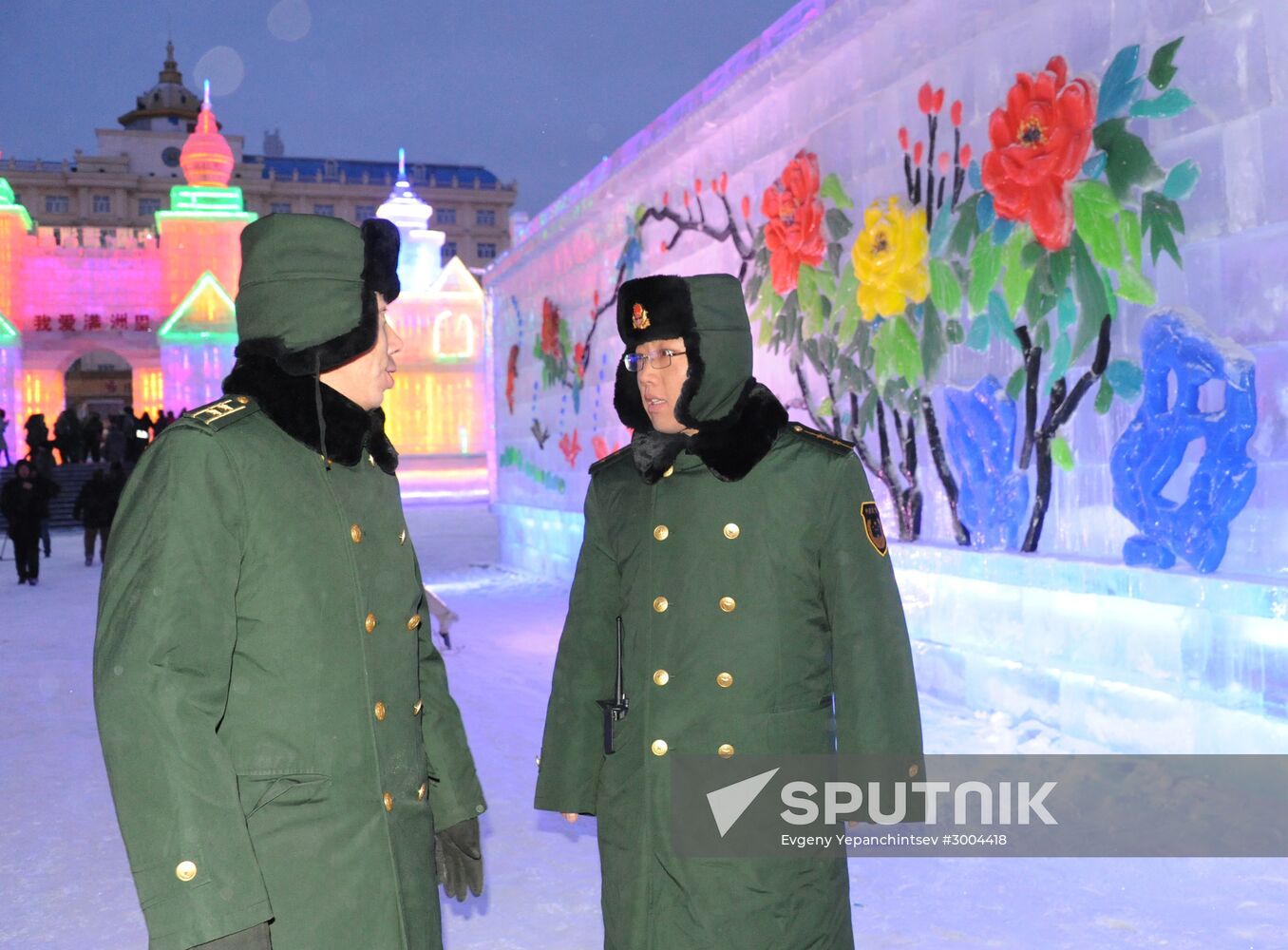 Ice town in Manchuria