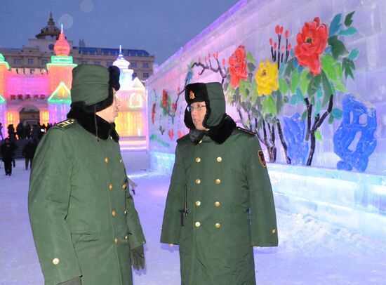 Ice town in Manchuria