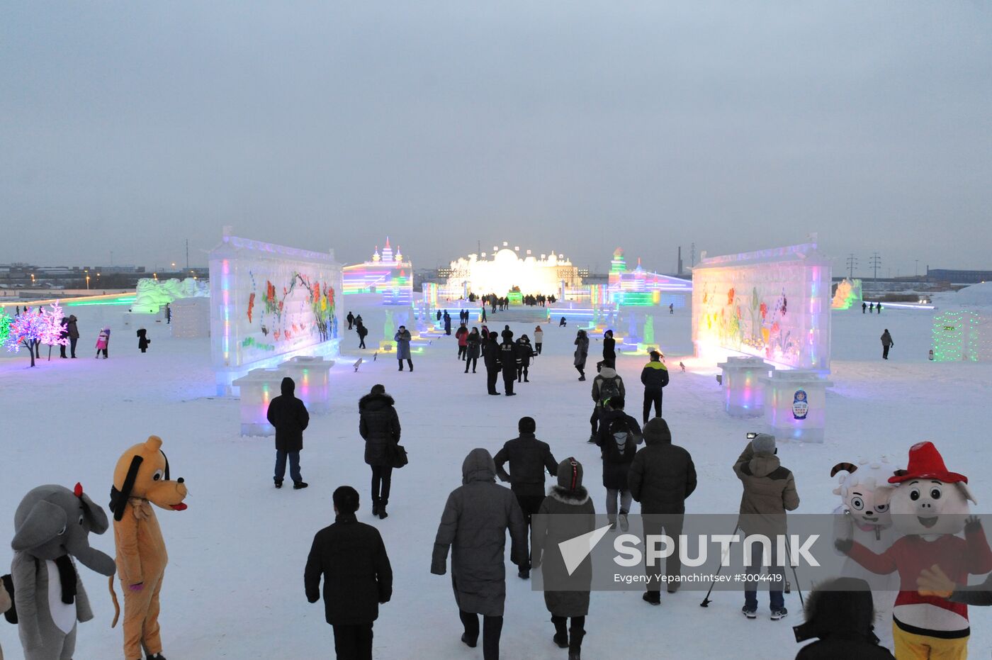 Ice town in Manchuria