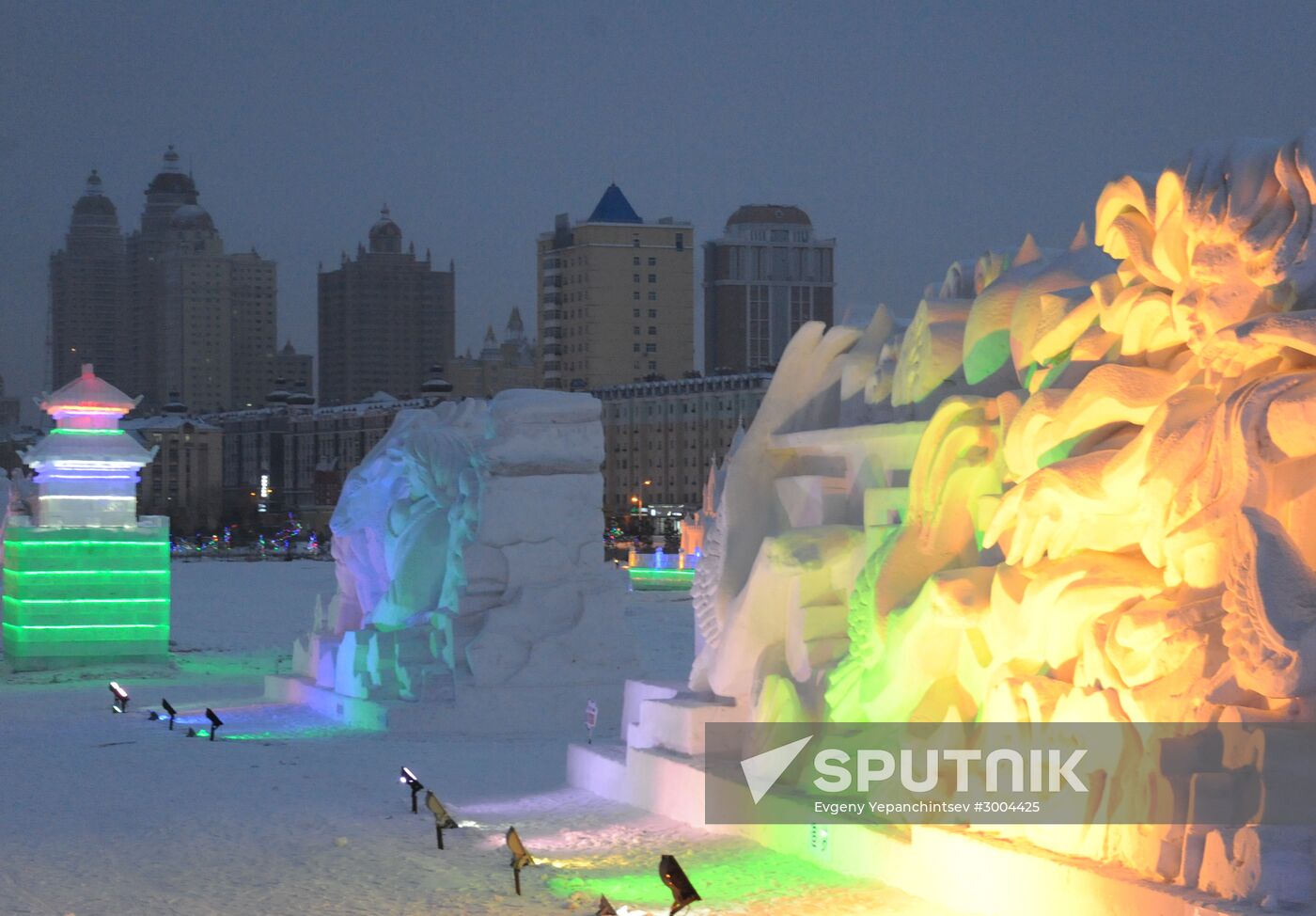 Ice town in Manchuria