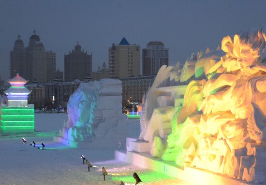 Ice town in Manchuria