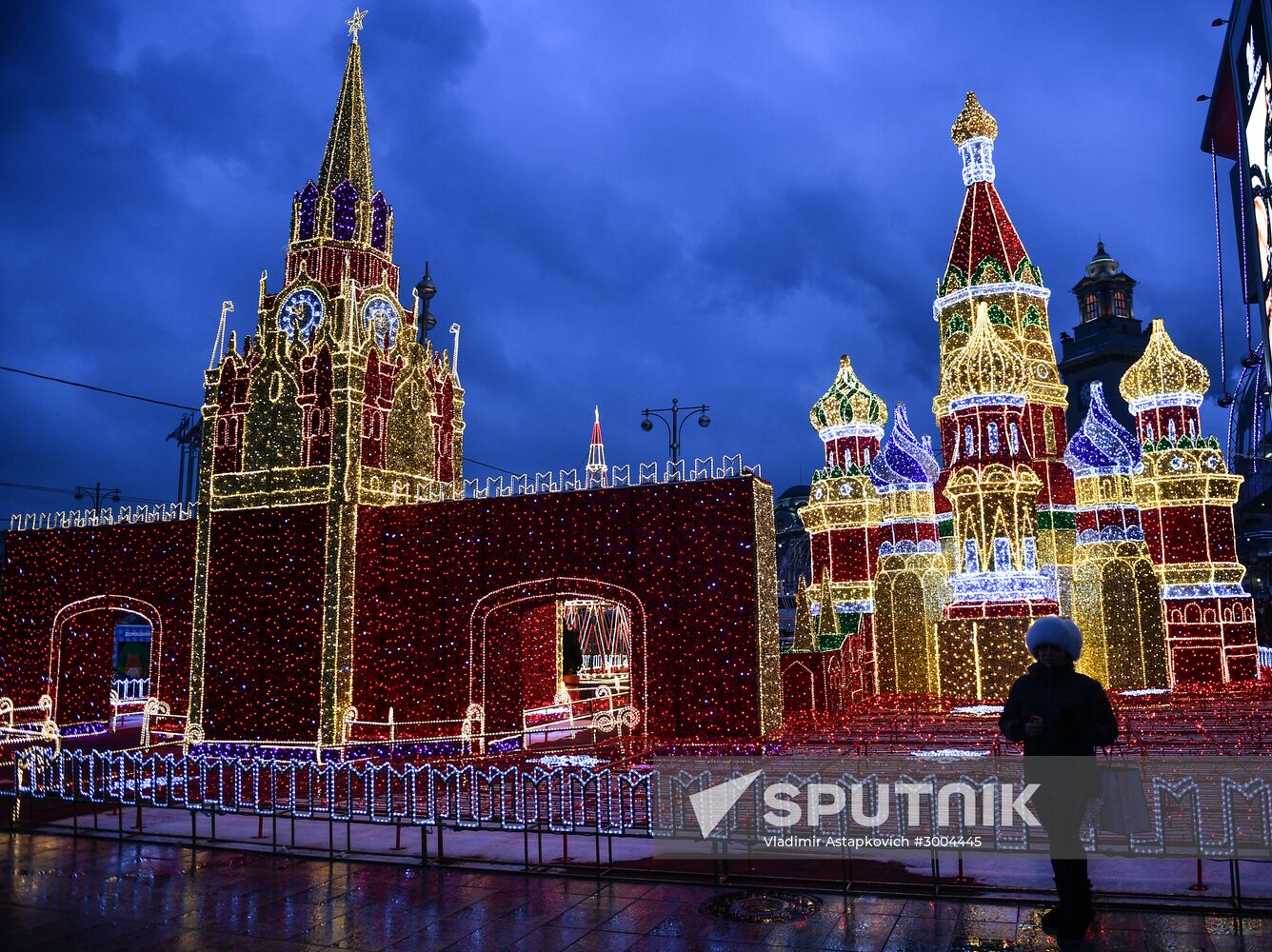 Moscow during holiday
