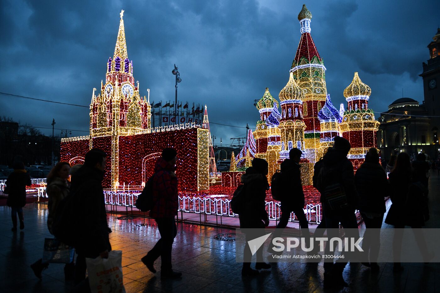 Moscow during holiday