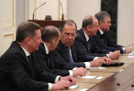 President Vladimir Putin holds meeting of Russia's Security Council
