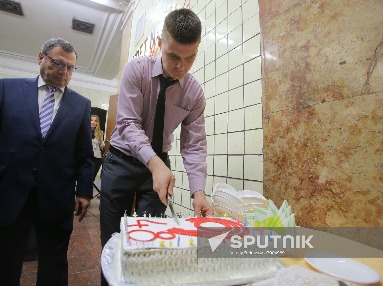Retro cafe opens at Arbatskaya station