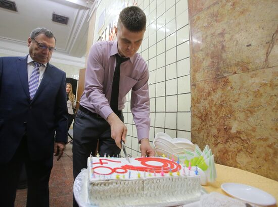 Retro cafe opens at Arbatskaya station