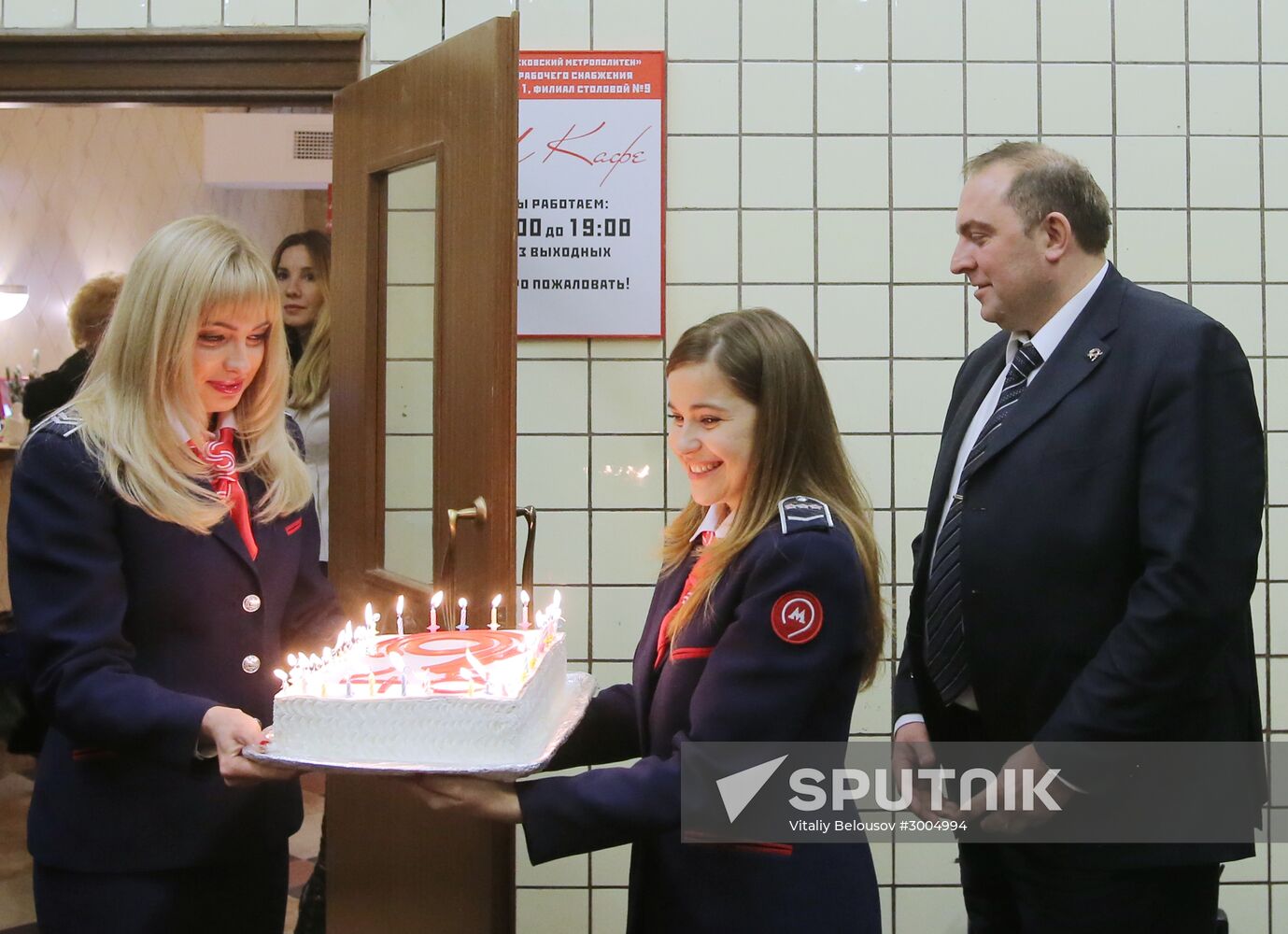 Retro cafe opens at Arbatskaya station