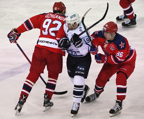 Ice hockey. KHL. CSKA vs. Dynamo Moscow