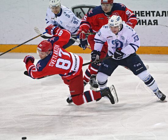 Ice hockey. KHL. CSKA vs. Dynamo Moscow