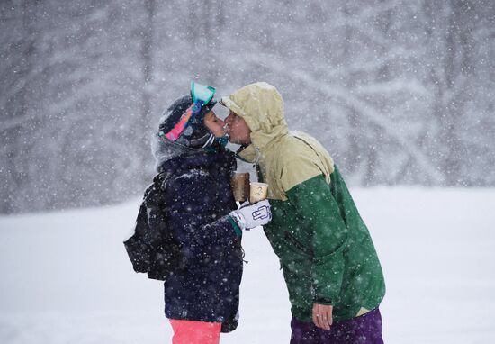 Ski season begins at Gorki Gorod ski resort in Sochi