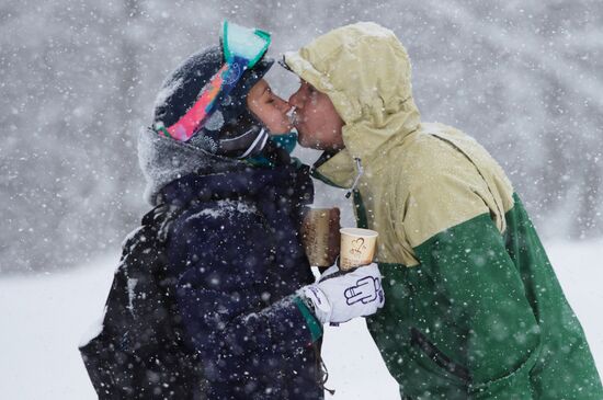 Ski season begins at Gorki Gorod ski resort in Sochi