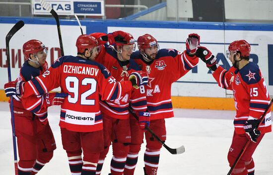 Ice hockey. KHL. CSKA vs. Dynamo Moscow