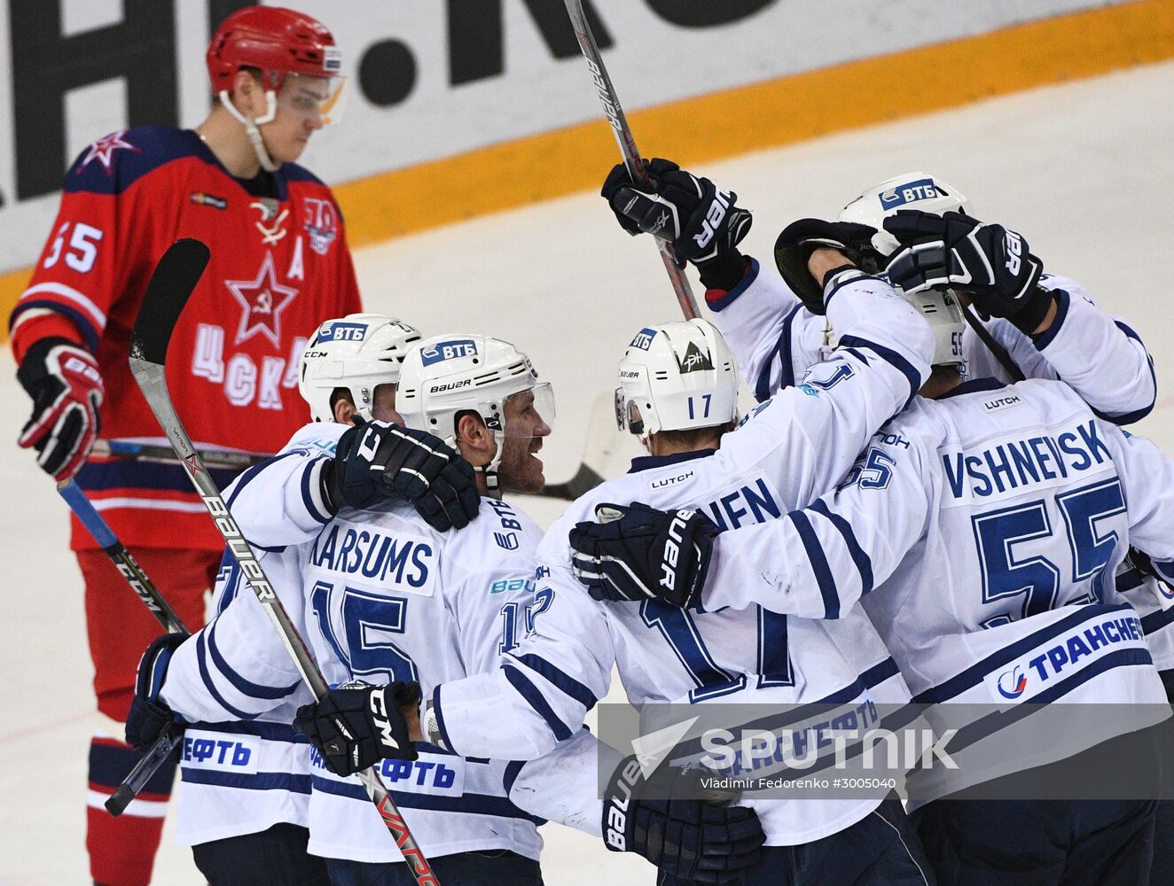 Ice hockey. KHL. CSKA vs. Dynamo Moscow