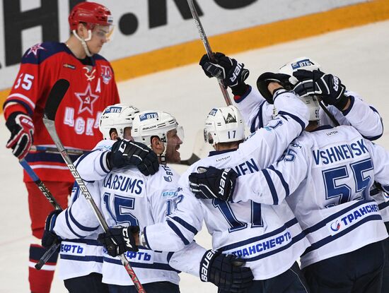 Ice hockey. KHL. CSKA vs. Dynamo Moscow