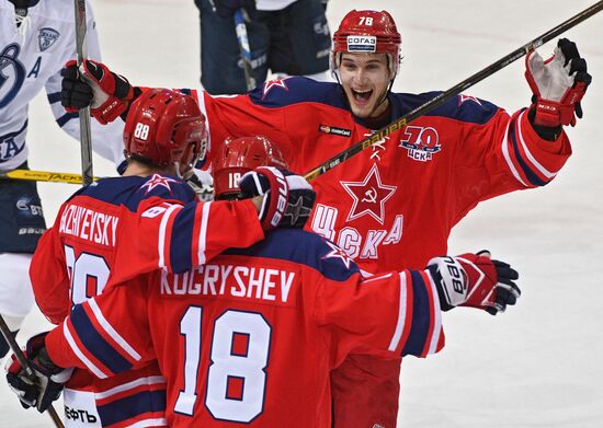 Ice hockey. KHL. CSKA vs. Dynamo Moscow