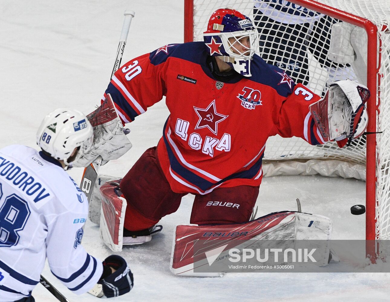 Ice hockey. KHL. CSKA vs. Dynamo Moscow