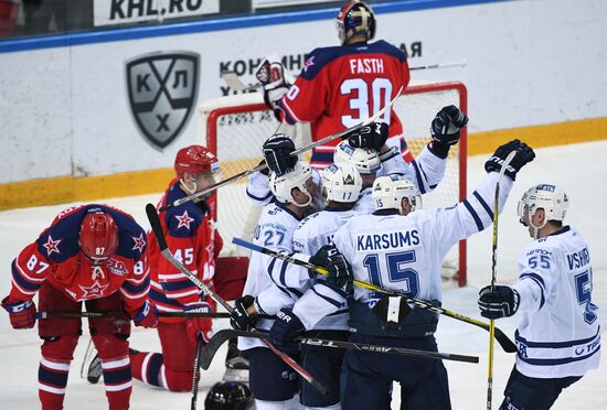 Ice hockey. KHL. CSKA vs. Dynamo Moscow