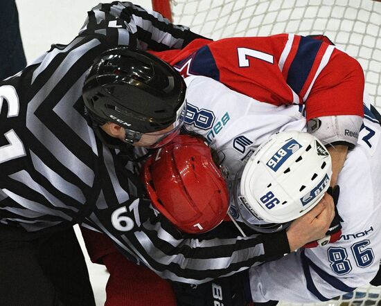 Ice hockey. KHL. CSKA vs. Dynamo Moscow