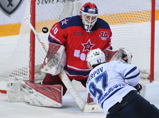 Ice hockey. KHL. CSKA vs. Dynamo Moscow