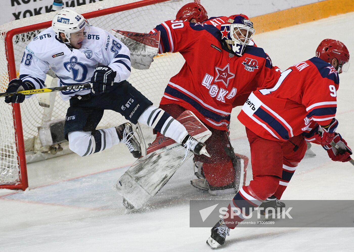 Ice hockey. KHL. CSKA vs. Dynamo Moscow