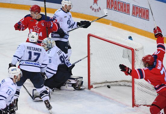 Ice hockey. KHL. CSKA vs. Dynamo Moscow