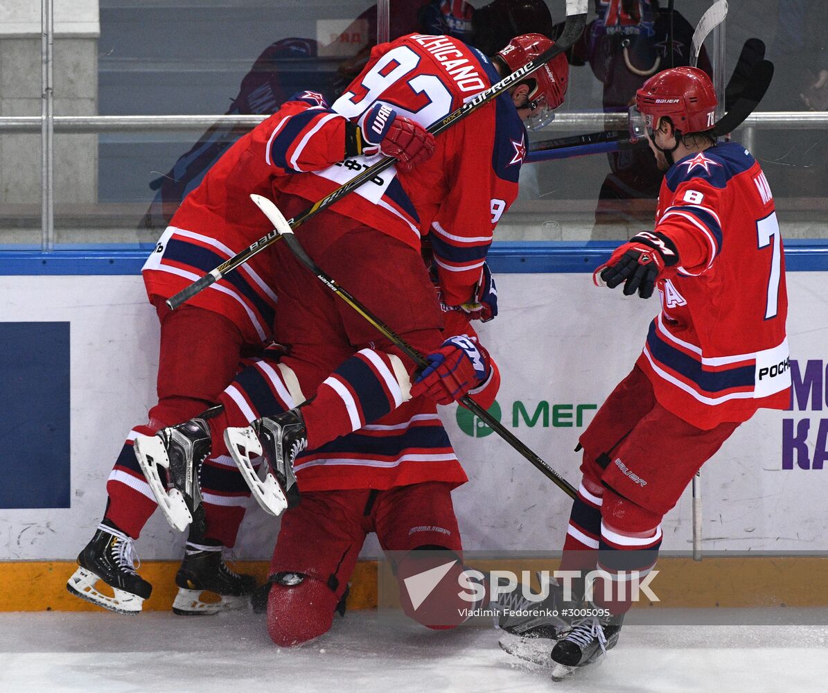 Ice hockey. KHL. CSKA vs. Dynamo Moscow