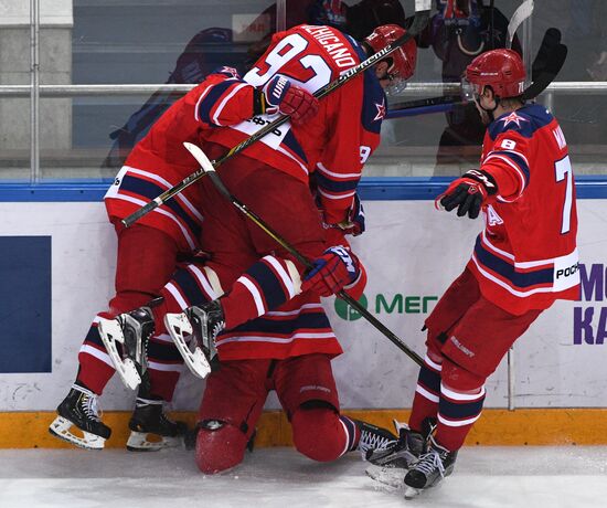 Ice hockey. KHL. CSKA vs. Dynamo Moscow