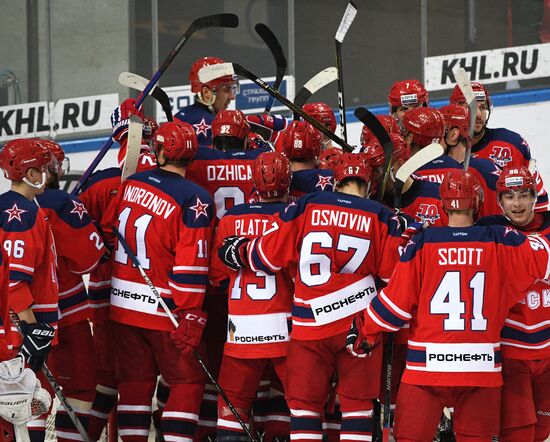 Ice hockey. KHL. CSKA vs. Dynamo Moscow