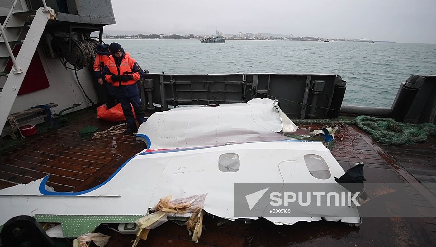 Search operations underway after Tu-154 crash in Black Sea