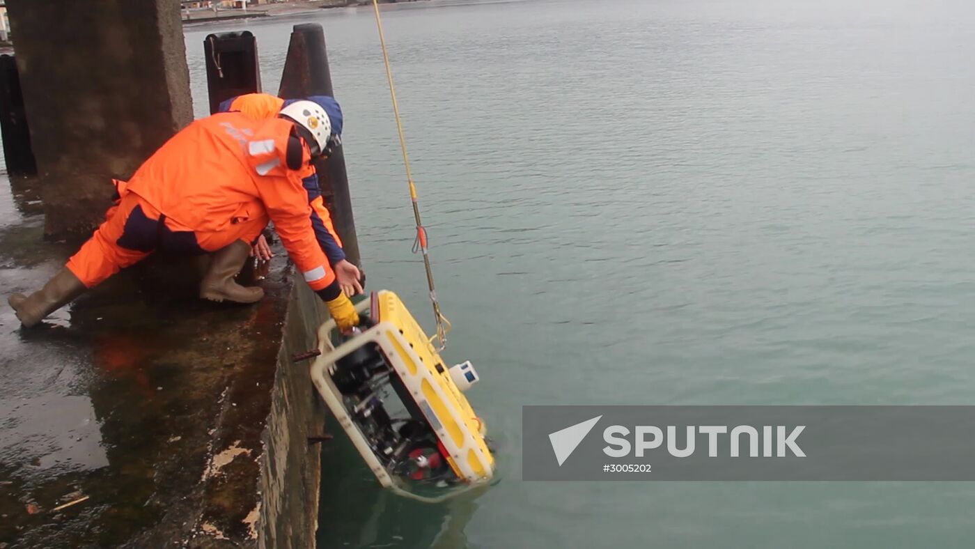 Search operations underway at Defense Ministry's Tu-154 crash site