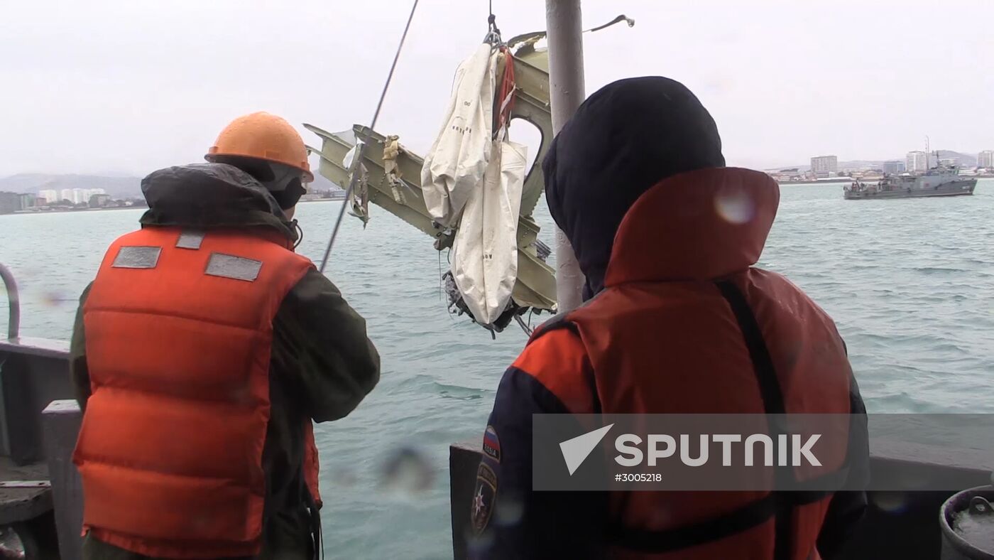 Search operations underway after Tu-154 crash in Black Sea