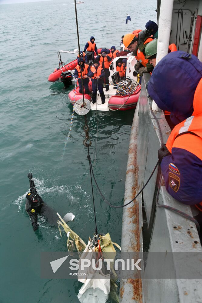 Search operations underway after Tu-154 crash in Black Sea