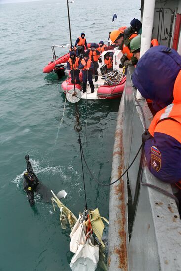 Search operations underway after Tu-154 crash in Black Sea