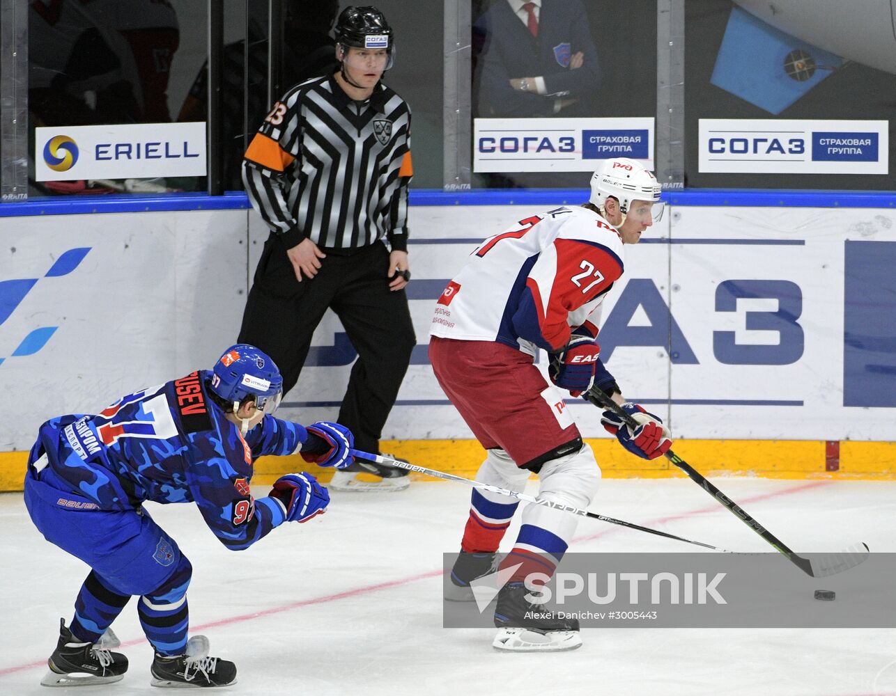 Kontinental Hockey League. SKA vs. Lokomotiv