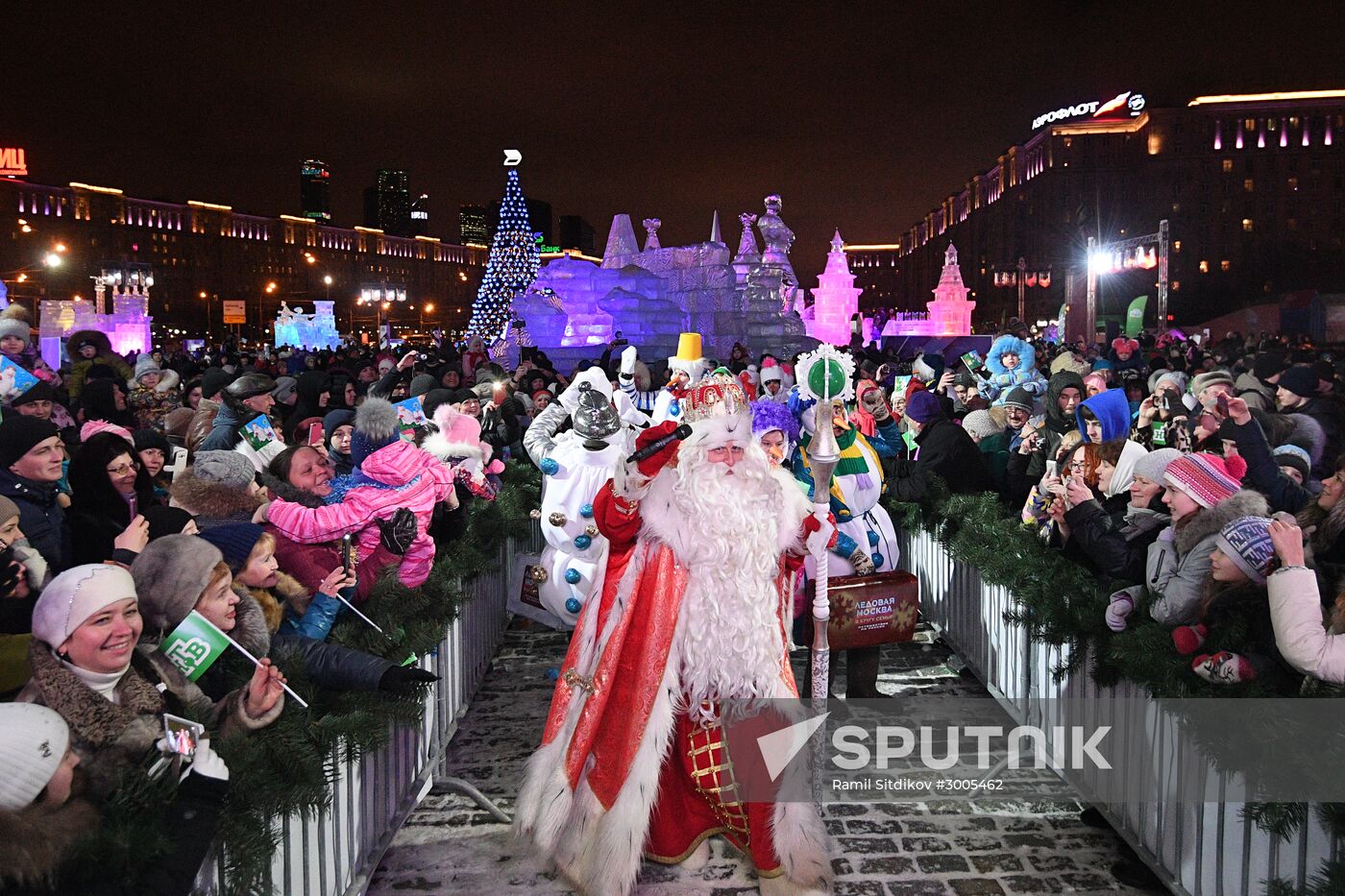 "Icy Moscow: Family Circle" festival on New Year's Eve