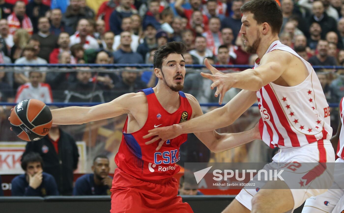 Euroleague Basketball. Crvena Zvezda vs. CSKA