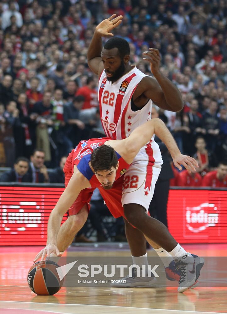 Euroleague Basketball. Crvena Zvezda vs. CSKA