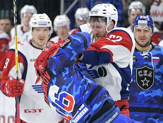 Kontinental Hockey League. SKA vs. Lokomotiv
