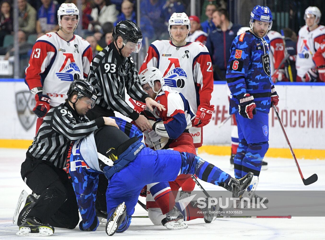 Kontinental Hockey League. SKA vs. Lokomotiv