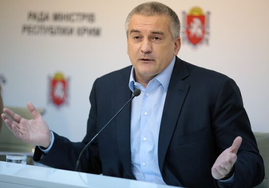 End-of-year news conference of Crimean leader Sergei Aksyonov