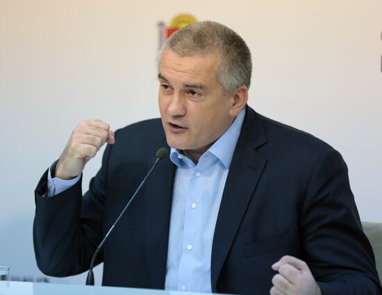 End-of-year news conference of Crimean leader Sergei Aksyonov