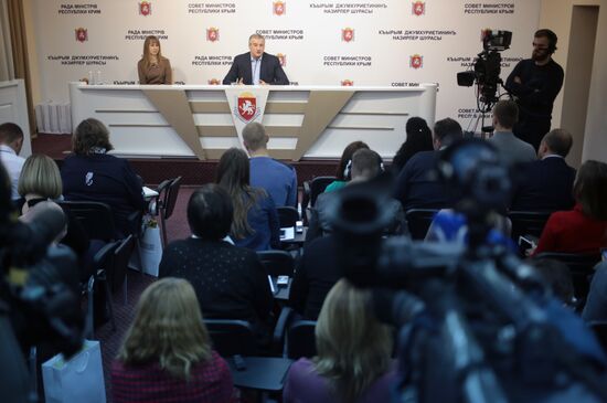 End-of-year news conference of Crimean leader Sergei Aksyonov