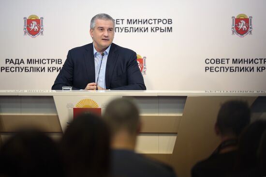 End-of-year news conference of Crimean leader Sergei Aksyonov