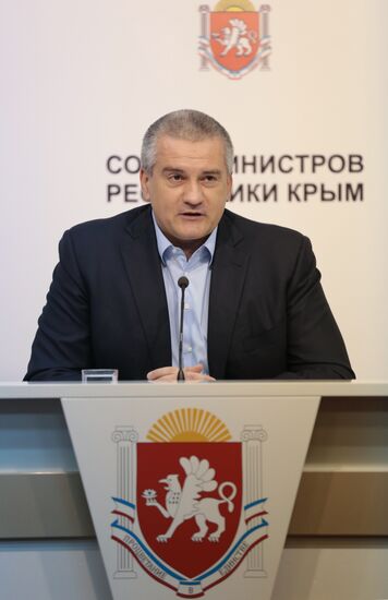 End-of-year news conference of Crimean leader Sergei Aksyonov