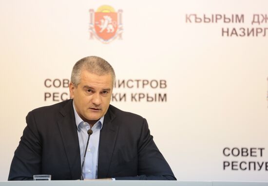 End-of-year news conference of Crimean leader Sergei Aksyonov
