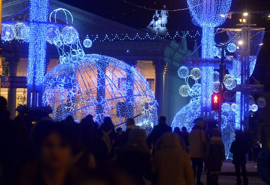 Minsk on New Year's eve