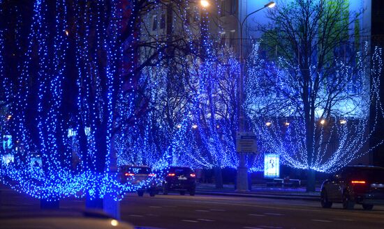 Minsk on New Year's eve