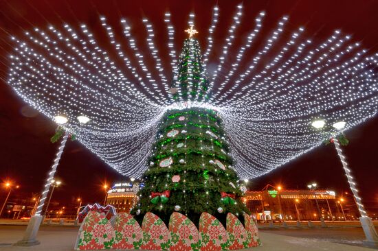 Minsk on New Year's eve