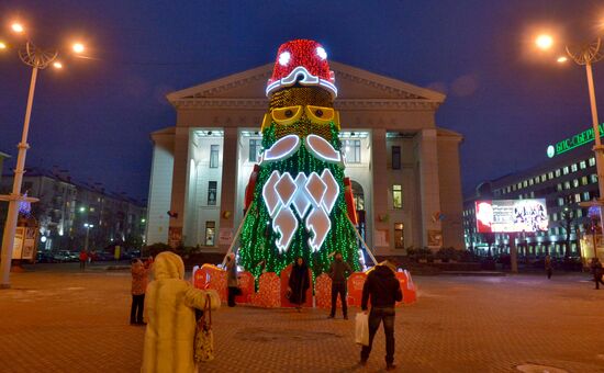 Minsk on New Year's eve